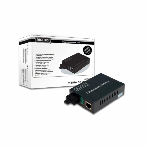 Digitus Fast Ethernet media konvertor RJ-45 na ST-Duplex