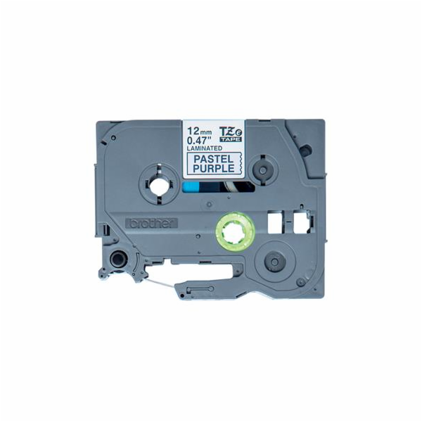 Brother - TZe-MQF31 pastelová purpurová / černá (12mm, 4m)