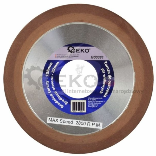 GEKO Kotouč na ostření řezných nožů, 125x10x32mm, tloušťk...