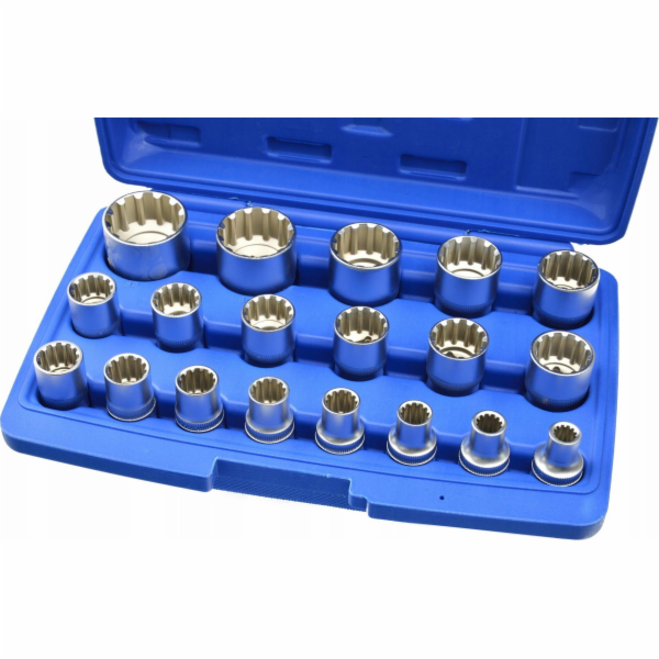 Nástrčné klíče multilock 1/2", sada 19ks, CrV ocel GEKO