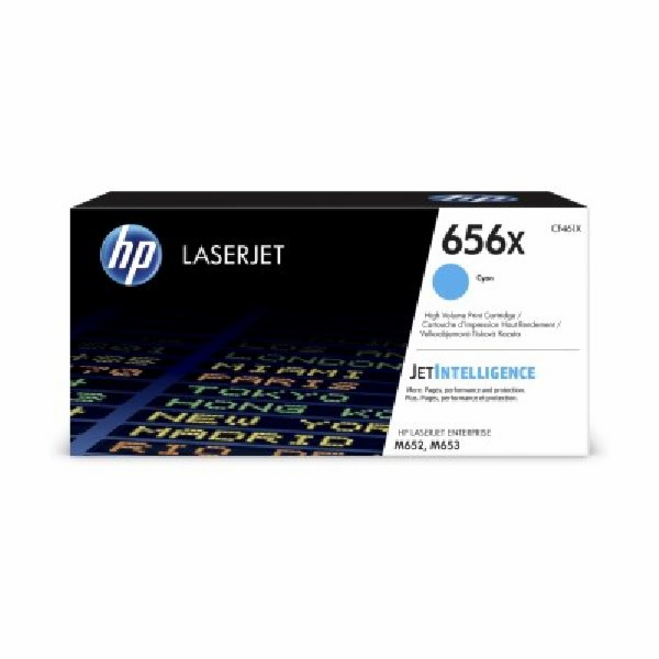 HP Azurový toner 656X (CF461X)