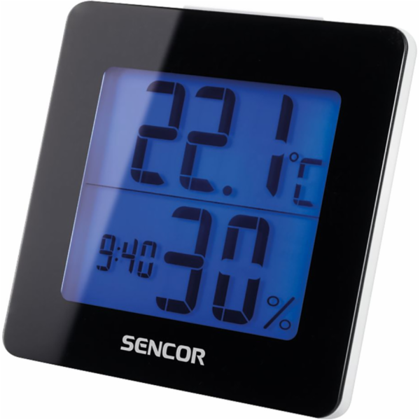 SENCOR SWS 1500 B TEPLOMĚR S HODINAMI SENCOR