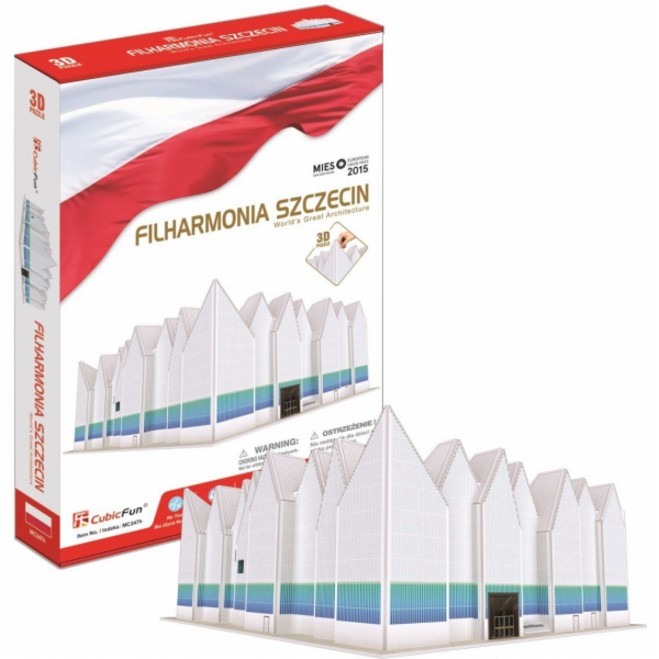 Cubicfun Puzzle 3D Štětínská filharmonie 98 prvků