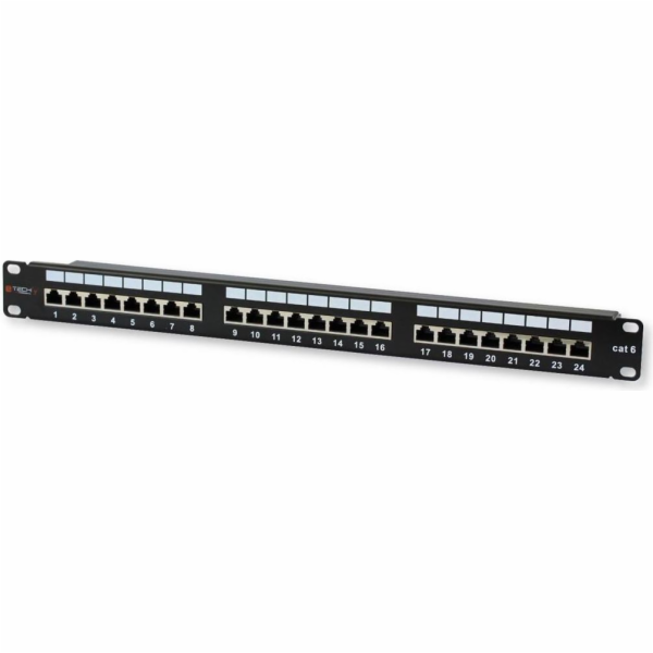 Techly Patch panel 19 1U 24x RJ-45 Cat.6 STP (022878)