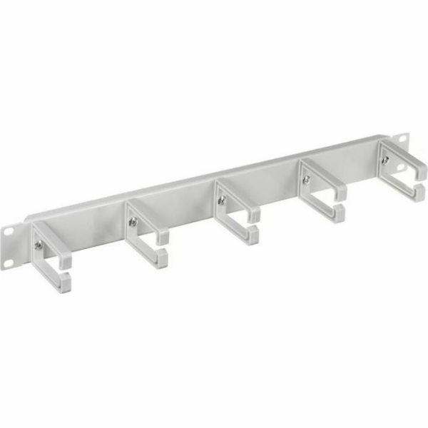 Cable Organizer 1U 19  5 Plastic Brackets  Grey ALANTEC