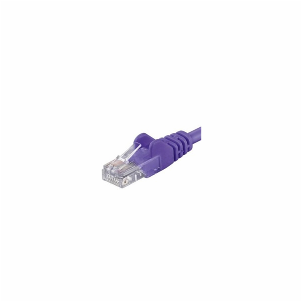 PremiumCord Patch kabel UTP RJ45-RJ45 CAT6 5m fialová