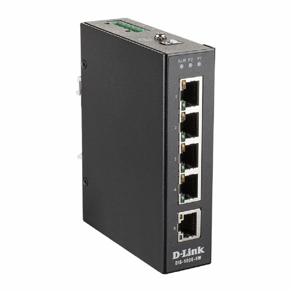 D-Link DIS-100E-5W D-Link DIS-100E-5W 5 Port Unmanaged Sw...