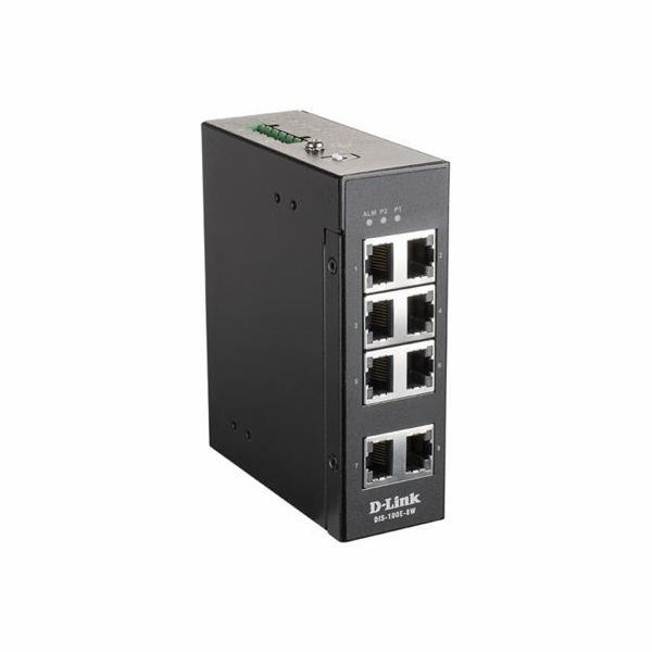 D-Link DIS 100E-8W - Přepínač - neřízený - 8 x 10/100 - l...