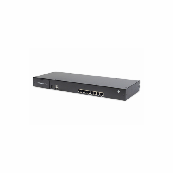 Digitus Modularer CAT 5 KVM-Switch 8-Port (schwarz, 8-Port)