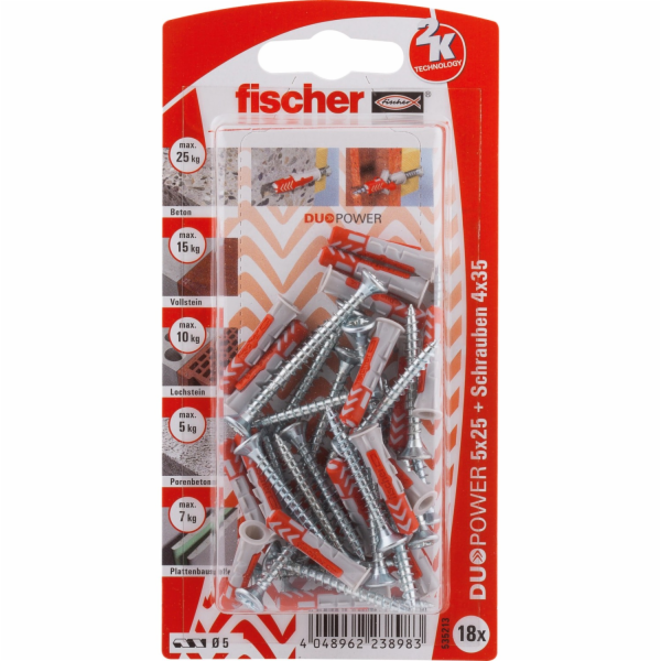 Dowel Duopower 5x25 S k