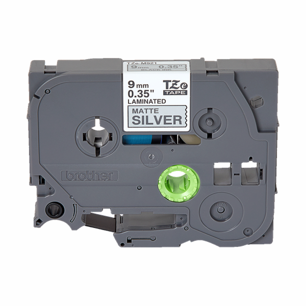 Brother - TZe-M921, stříbrná metalická / černá (9mm, lami...