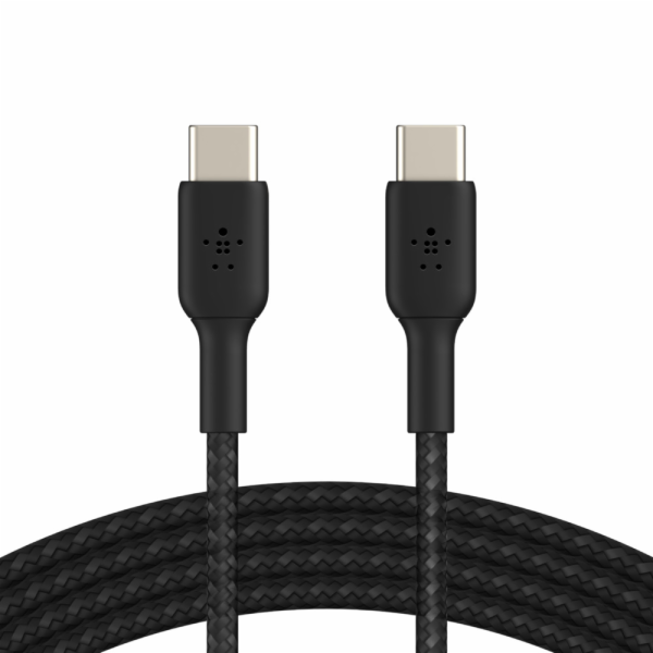 Belkin USB-C na USB-C kabel, 1m, černý - odolný