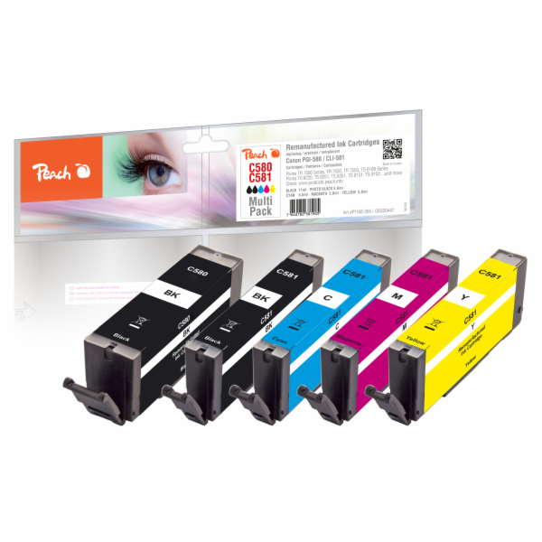 PEACH kompatibilní cartridge Canon PGI-580, CLI-581, Mult...
