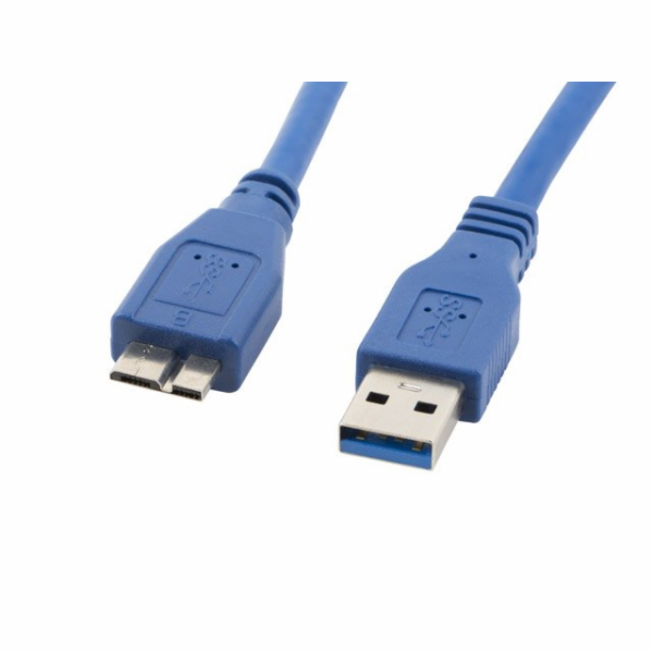 USB kabel Lanberg USB 3.0 MIKRO KABEL AM-MBM5P MODRÁ 50CM...