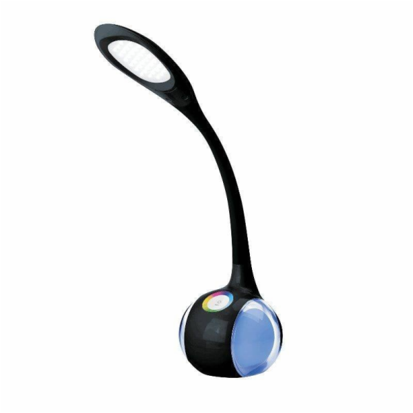 Platinet PDL20 LED stolní lampa 7W s nočním světlem, černá