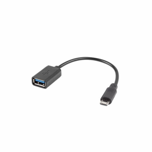LANBERG USB Micro (M) 2.0 na USB-A(F) adaptér kabel 15CM ...