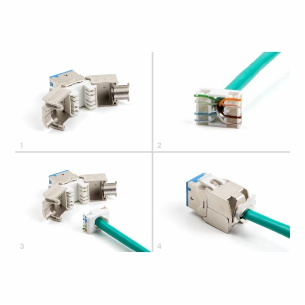 Delock Modul Keystone ze zásuvkového konektoru RJ45 na LS...