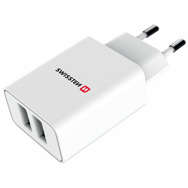 Swissten Síťový Adaptér Smart Ic 2X Usb 2,1A Power + Dato...