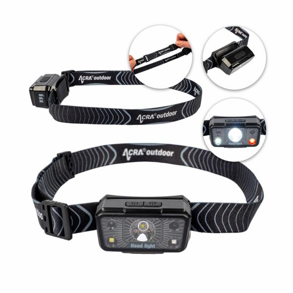 LED čelovka Cattara SCORPION 90lm ZOOM nabíjecí