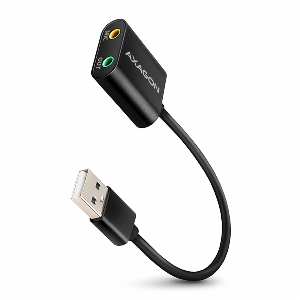 AXAGON ADA-12, USB 2.0 - externí zvuková karta, 48kHz/16-...