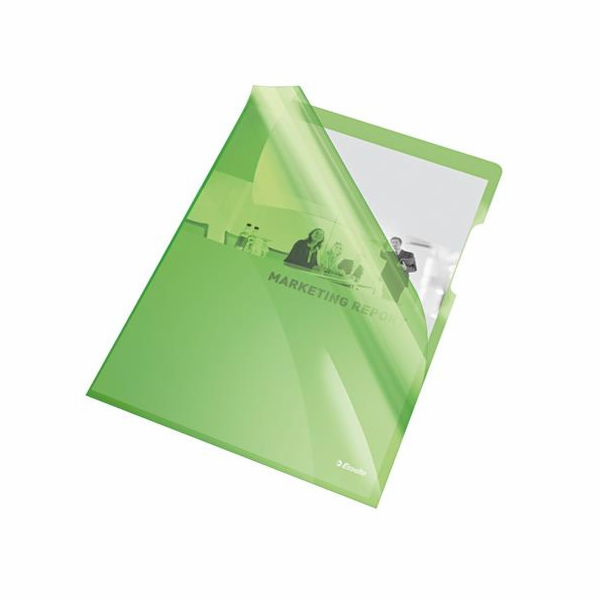 Esselte desky L Premium A4, PVC, 150 mic, sáček 25 ks, ze...