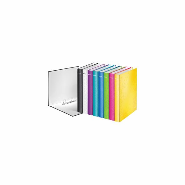 LEITZ Kroužkový pořadač  WOW, A4+, 2DR/25mm, černá