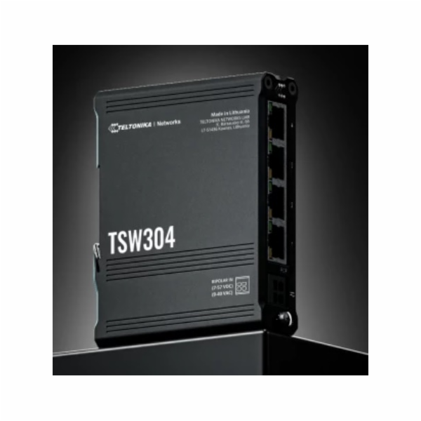 Teltonika ETHERNETOVÝ Switch NA DIN LIŠTU - TSW304