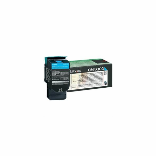 Lexmark C544, X544 4K Cyan Extra High Yield RP Toner Cart...