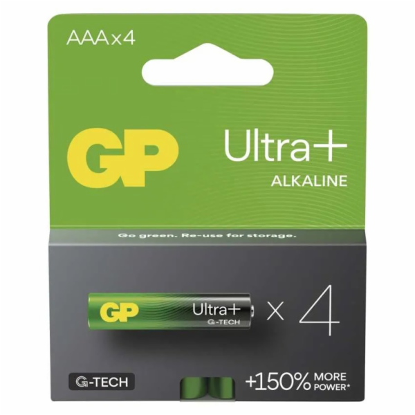 GP AAA Ultra Plus, alkalická (LR03) - 4 ks