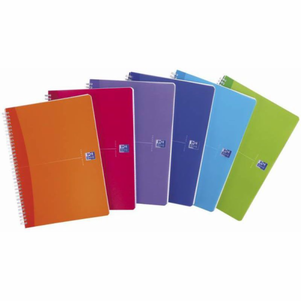 Oxford ský spirálový zápisník A4/90K MY COLOURS čtvereček