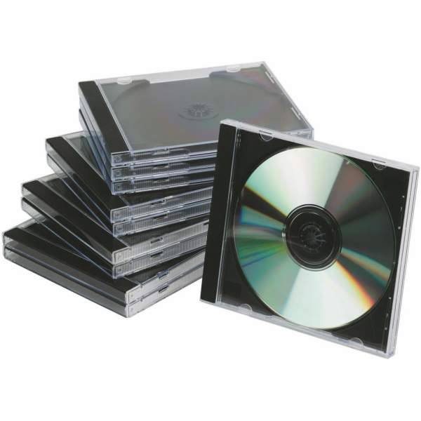 NoName CD/DVD Q-CONNECT, standardní, 10 ks, průhledné (57...