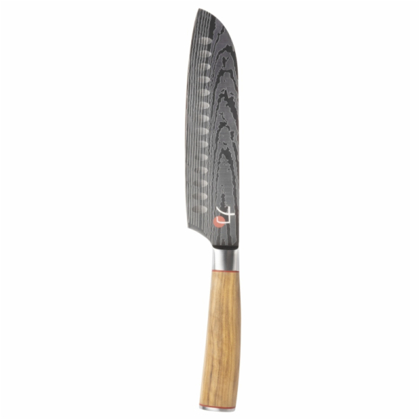 Nůž Santoku TETSU 17,5 cm nerez dřevo BGMP-4168