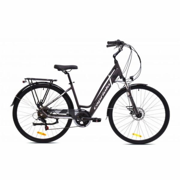 Elektrokolo Capriolo E-City Lady 28 E-BIKE šedo stříbrná