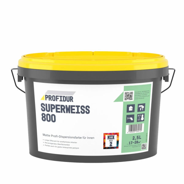 Disperzní barva Profidur Superweiß 800 Mix Basis 2 2,5 l