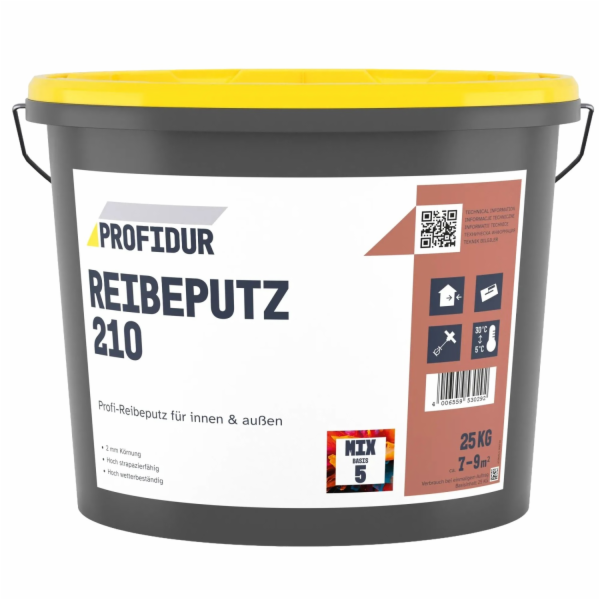 Profidur texturovaná omítka 210 Mix Base 5 Bílá 25 kg