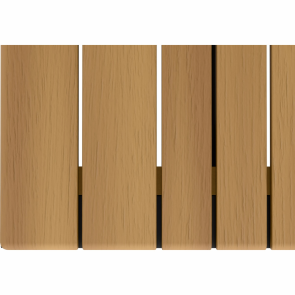 Sedmidílná jídelní souprava Folkston, hliník a akácie