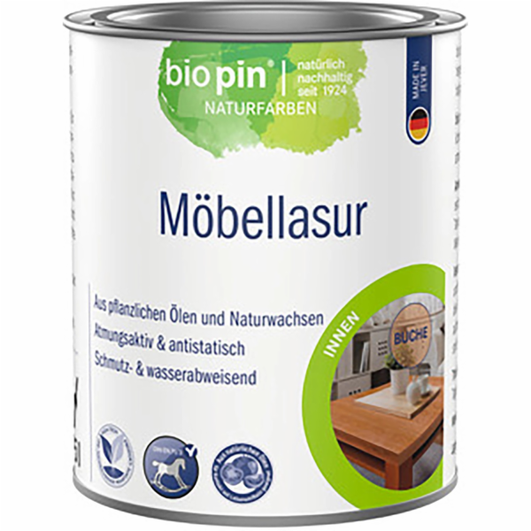 Biopin mořidlo na nábytek buk 0,375 l