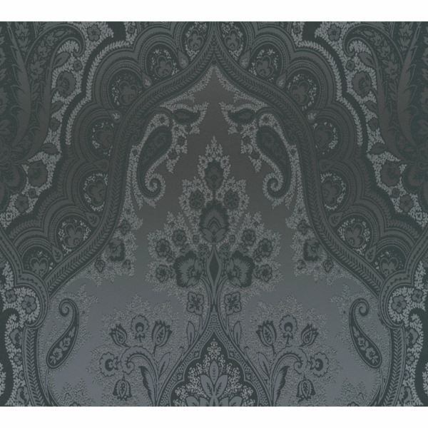 Vliesová tapeta s barokním ornamentem Lesklá hladká Černá...