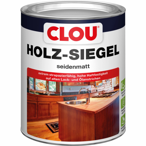 Těsnicí prostředek na dřevo Clou EL Transparentní saténov...
