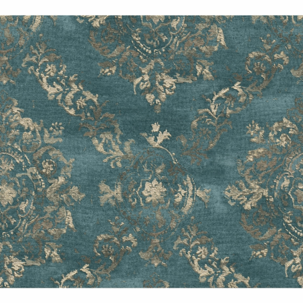 Vliesová tapeta AS Création barokní ornament zelená modrá...