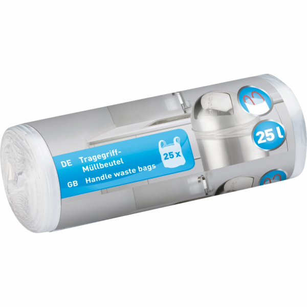 Pytle na odpad s rukojetí 25 l průhledné 25 kusů