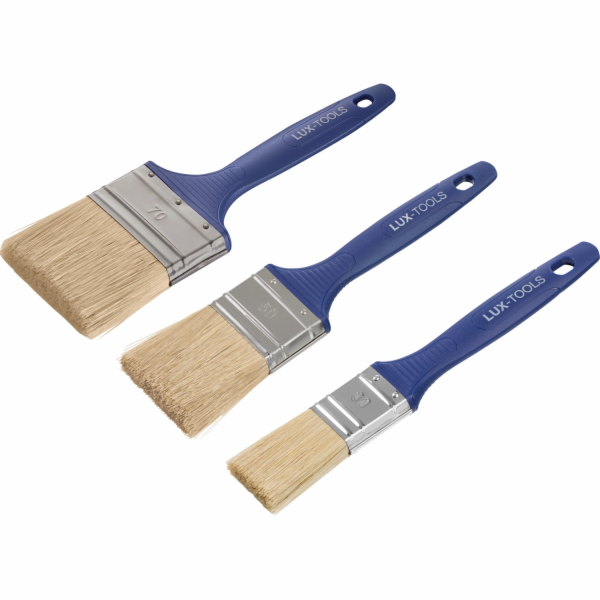 Sada plochých štětců LUX-TOOLS, 3 kusy