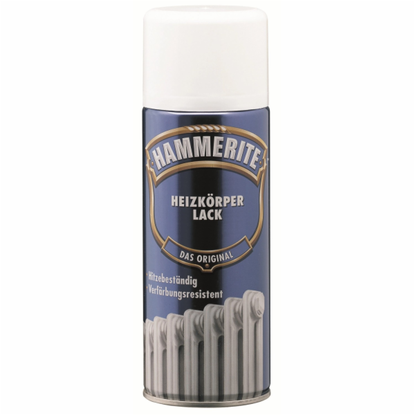 Hammerite barva na radiátory ve spreji bílá saténová 400 ml