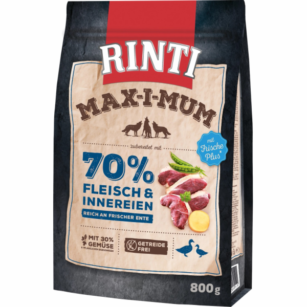 Rinti Max-i-Mum suché krmivo pro psy s kachnou 800g
