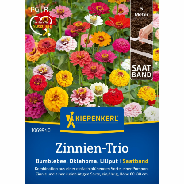 Kiepenkerl Zinnias "Oklahoma Formula Mix" Zinnia