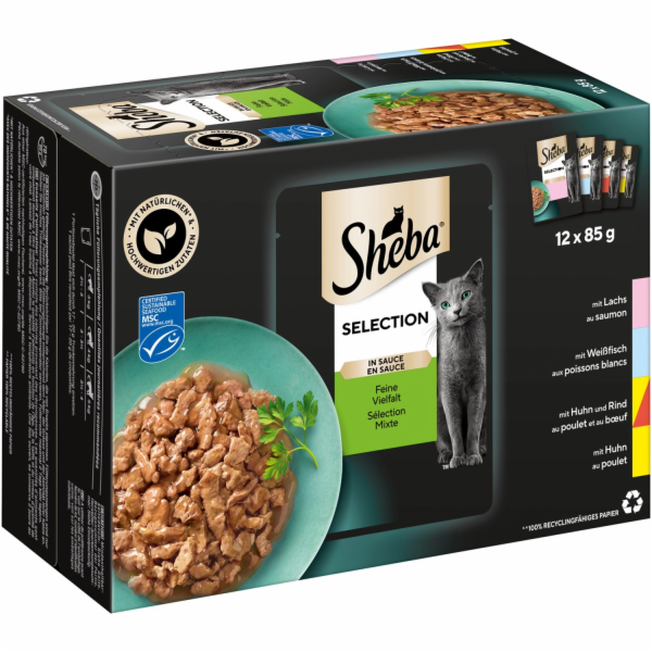 Sheba mokré krmivo pro kočky Selection Fine Variety 12 x ...