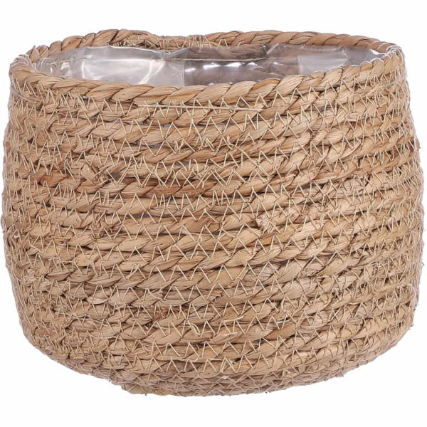 Kulatý košík Mica Decorations Jorck, hnědý, výška 15 cm x...