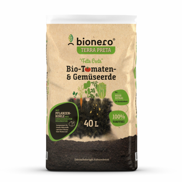 bionero Organická zemina na rajčata a zeleninu "Big Harve...