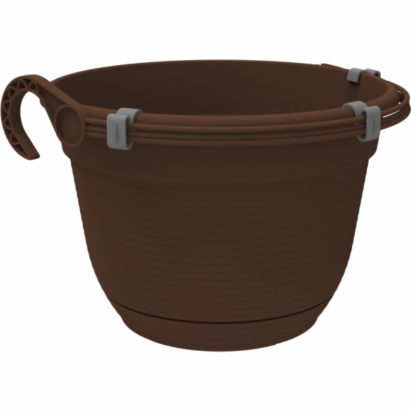 Závěsný koš Florus Original O 26 cm hnědý