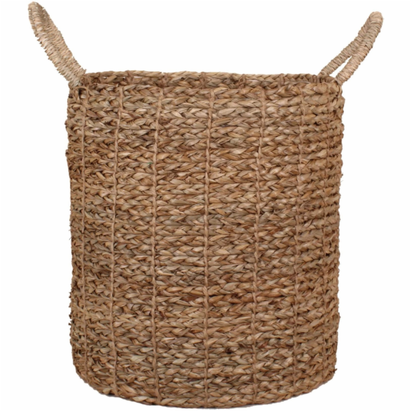 Košík z mořské trávy s uchy, O 30 cm x 32 cm, přírodní